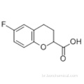 6- 플루오로 -3,4- 디 하이드로 -2H-1- 벤조 피란 -2- 카르 복실 산 CAS 129050-20-0